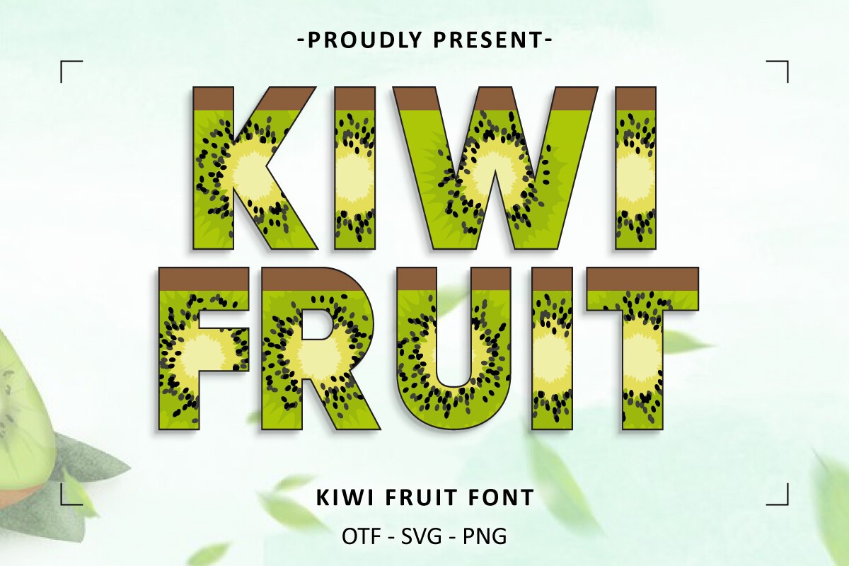 Kiwi Fruit Font preview