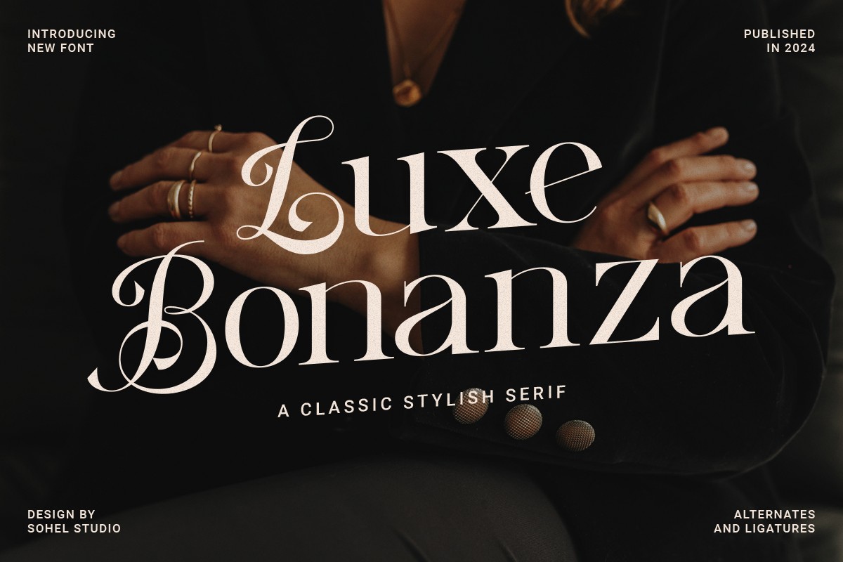 Luxe Bonanza Font preview