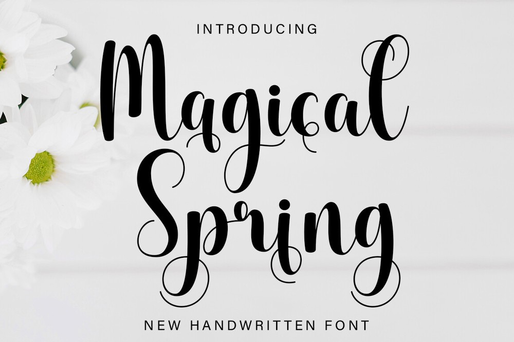 Magical Spring Font preview