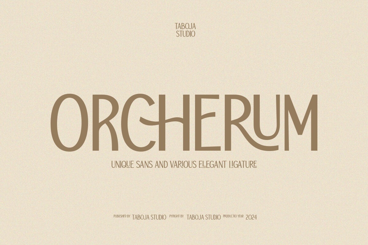 TBJ Orcherum Regular Font preview