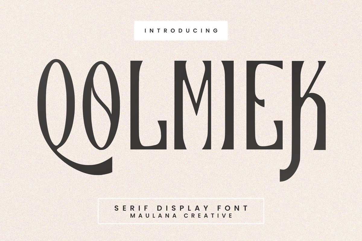 Qolmiek Font preview