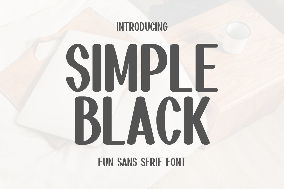 Simple Black Font preview