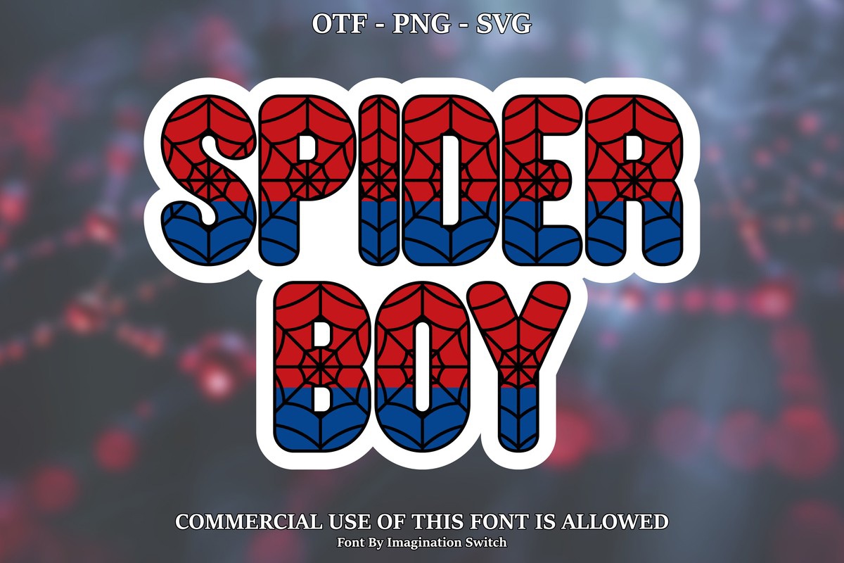 Spider Boy Regular Font preview