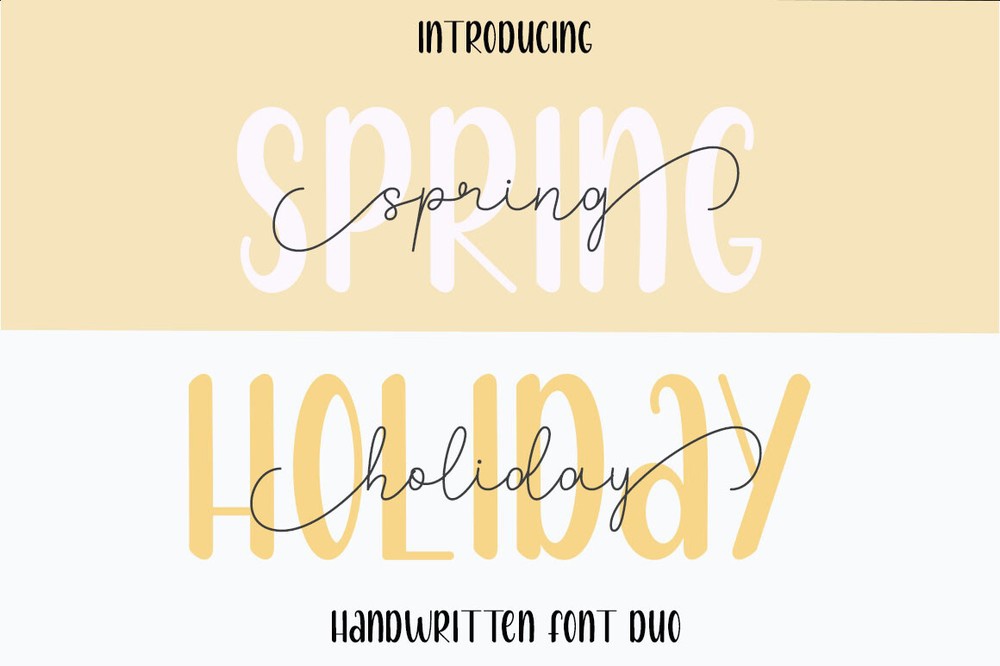 Spring Holiday Regular Font preview