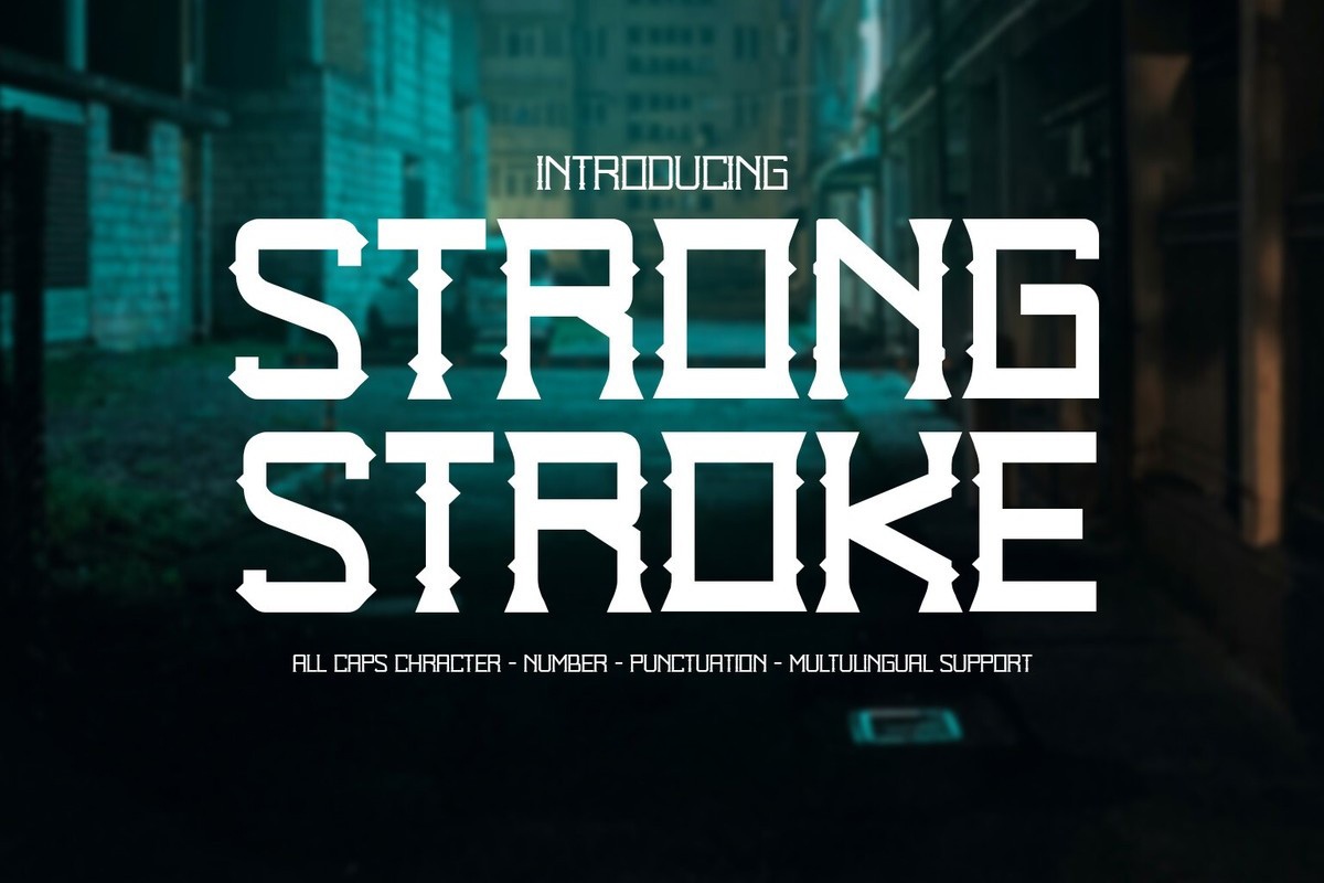 Strong Stroke Font preview