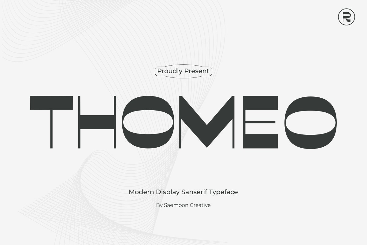 Thomeo Font preview