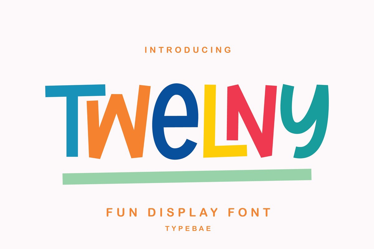 Twelny Font preview