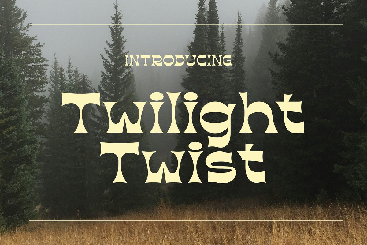 Twilight Twist Regular Font preview