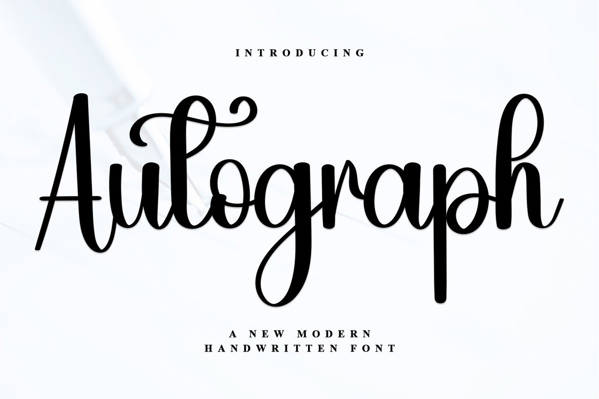 Autograph Regular Font preview