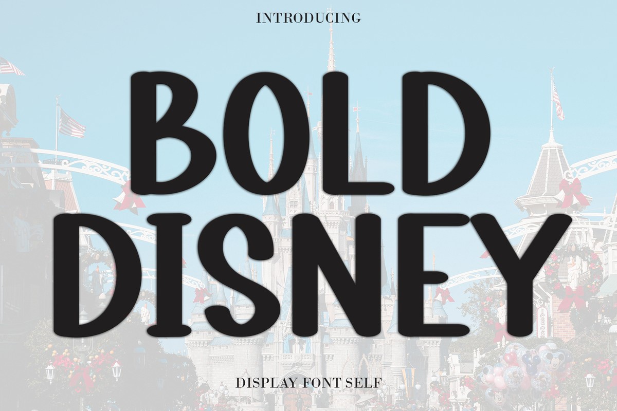 Bold Disney Font preview