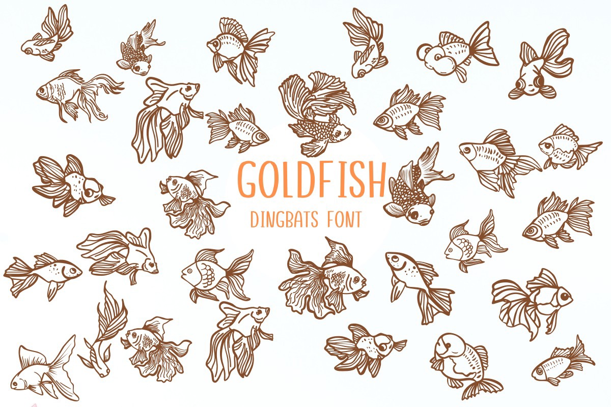 Gold Fish Font preview