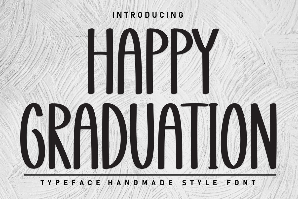 Happy Graduation Regular Font preview