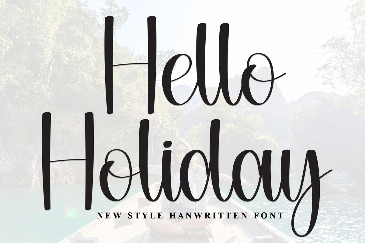 Hello Holiday Regular Font preview