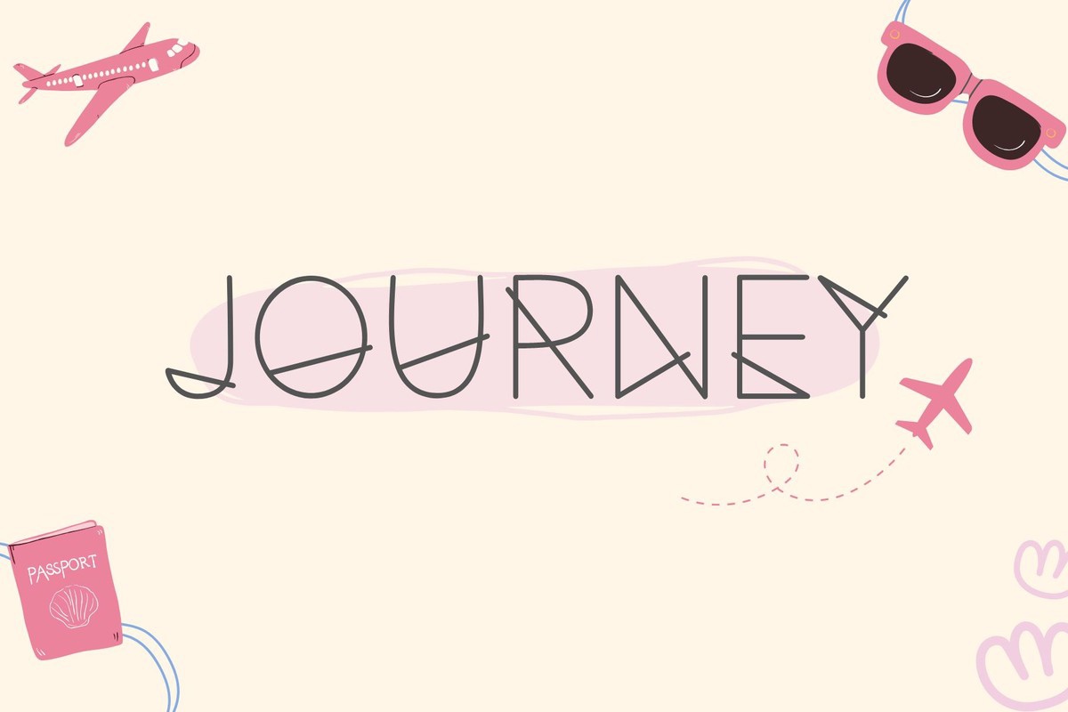 Journey (Something) Regular Font preview