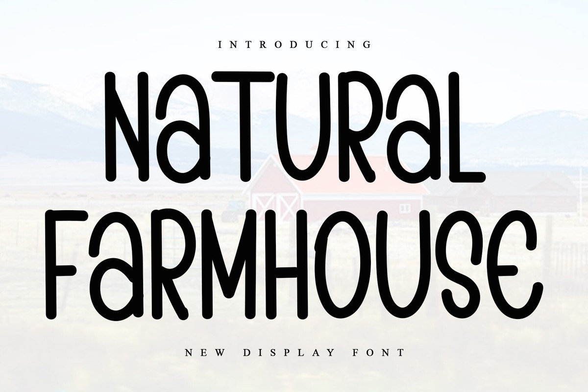 Natural Farmhouse Regular Font preview