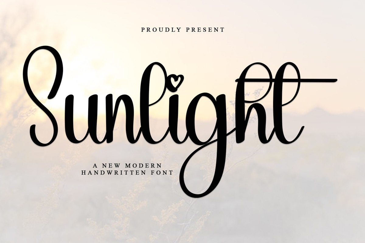 Sunlight Font preview