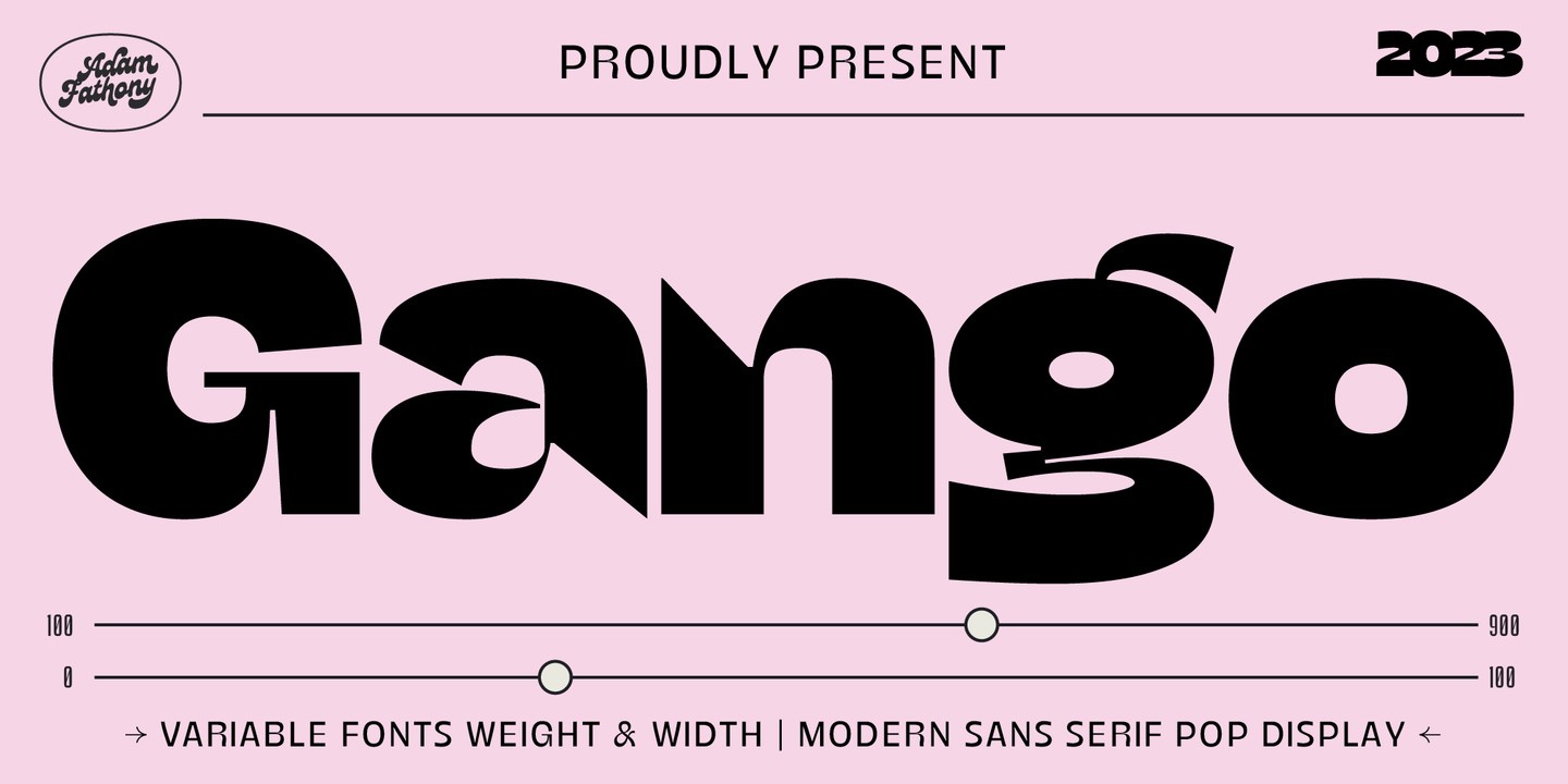 Gango Font preview