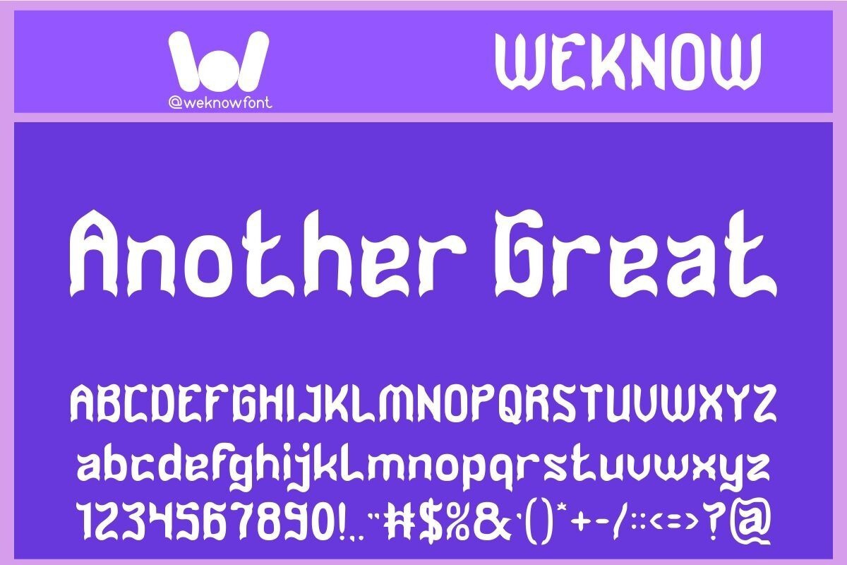 Another Great Hollow Font | xFonts.pro