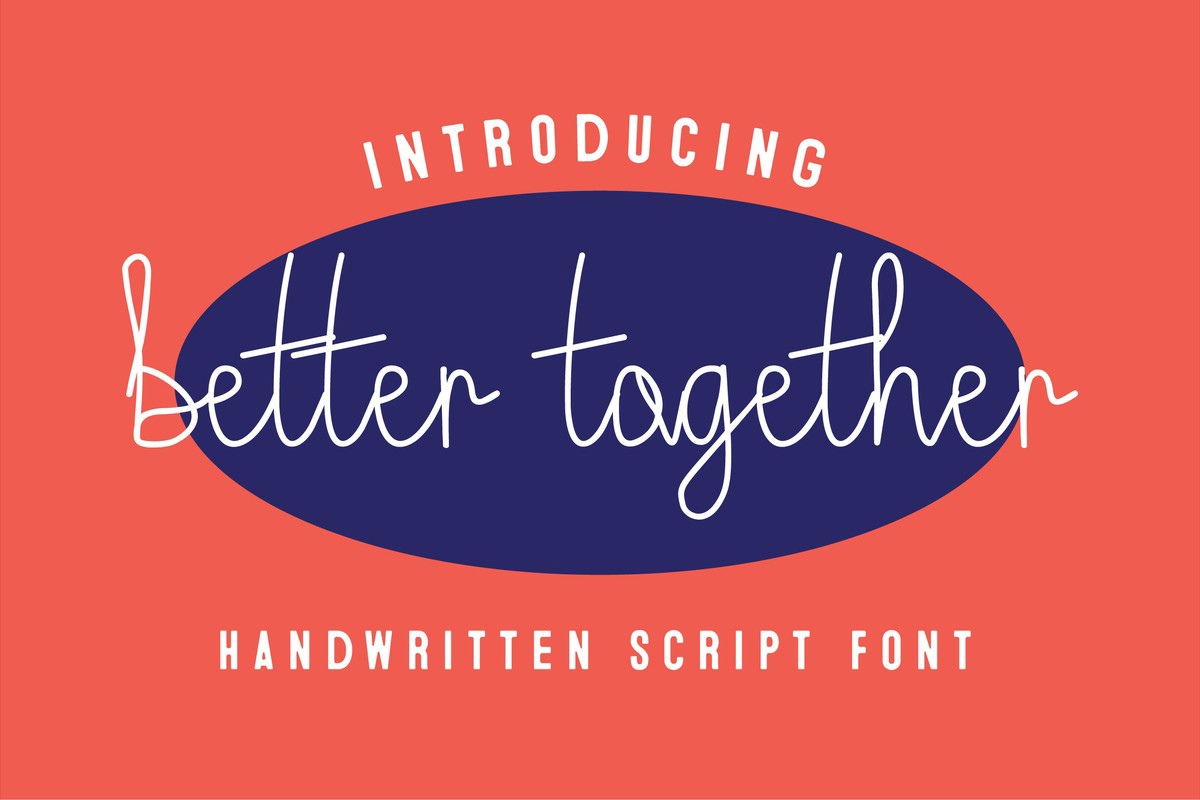 Bettеr Together Font preview