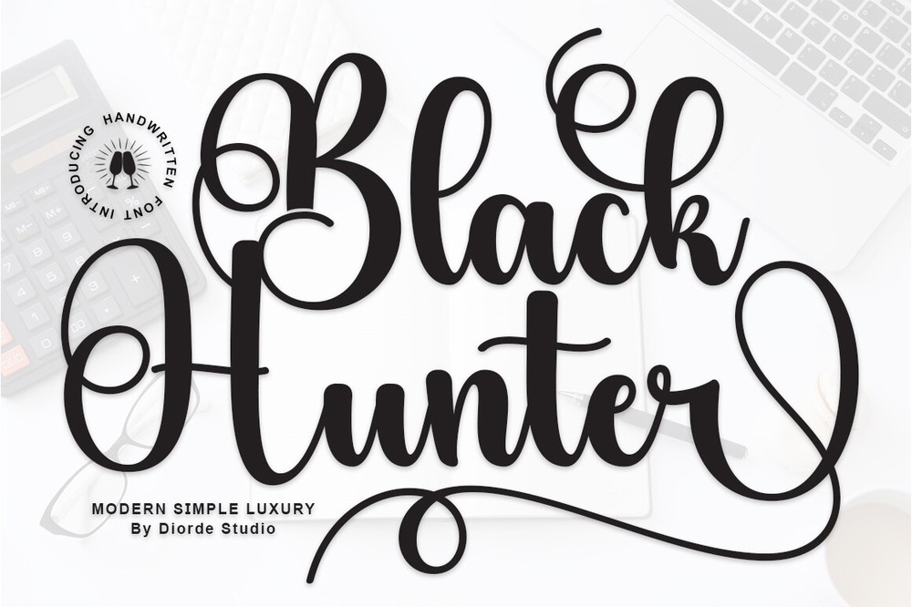 Black Hunter Font preview