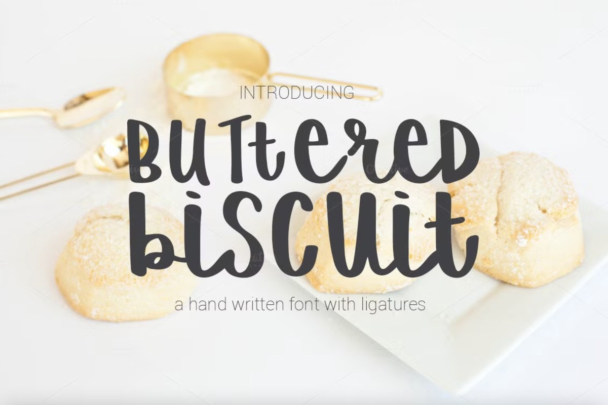 Buttered Biscuit Regular Font preview