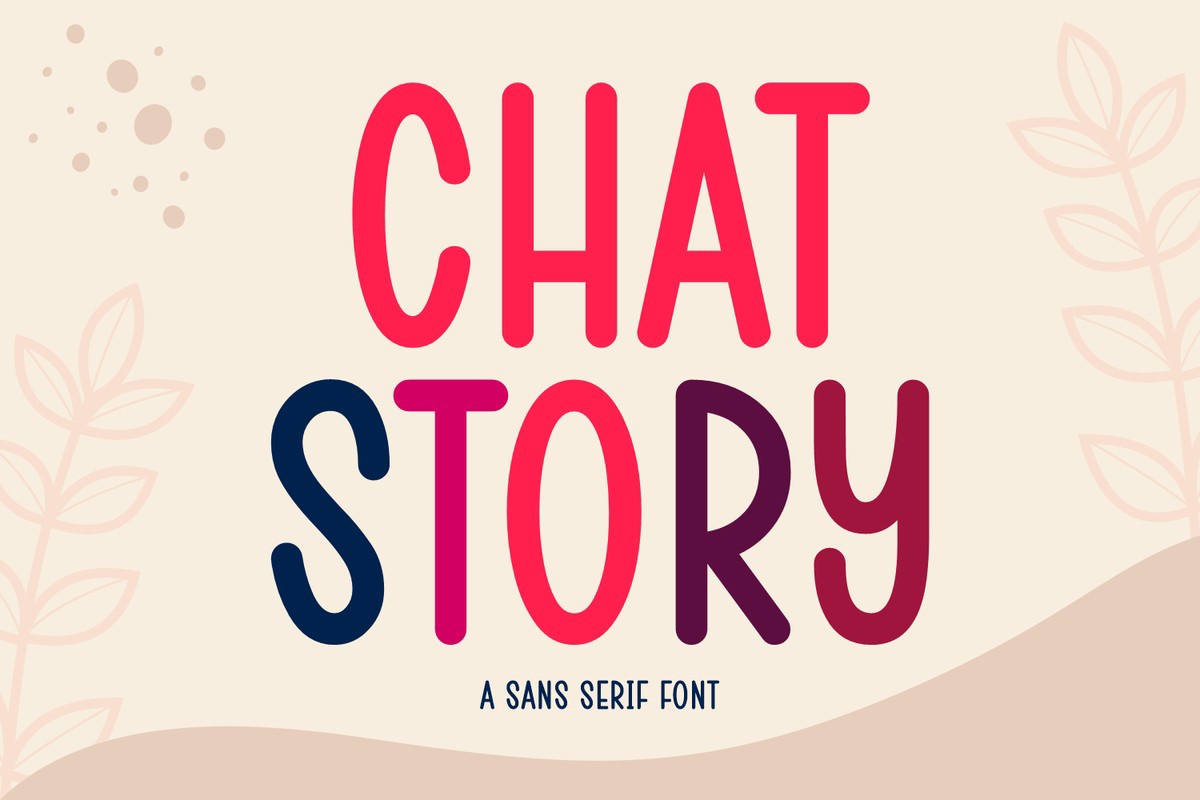 Chat Story Font preview