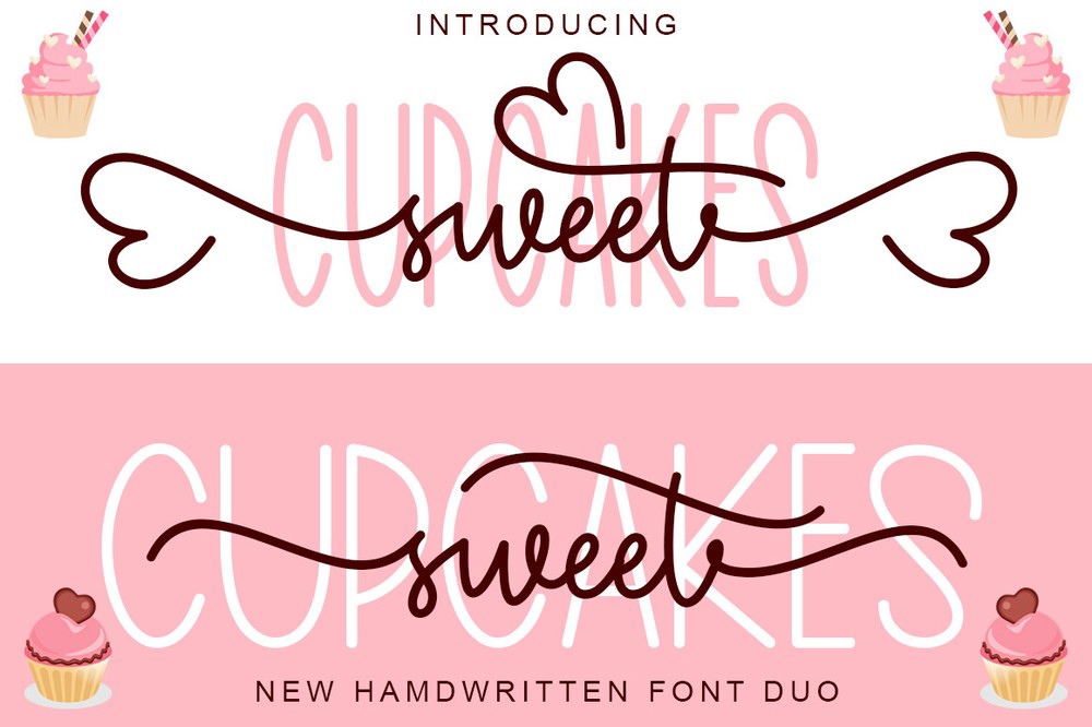 Cupcakes Sweet Duo Regular Font preview