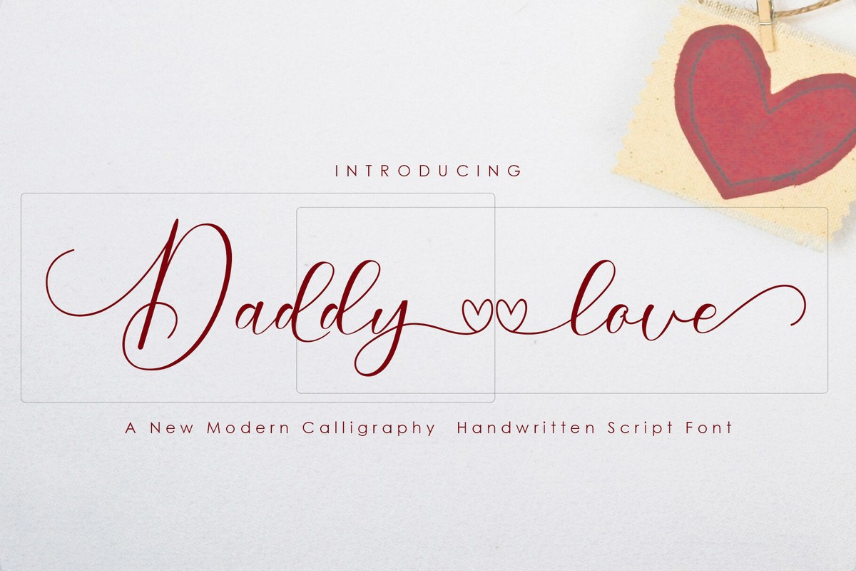 Daddy Love Regular Font preview