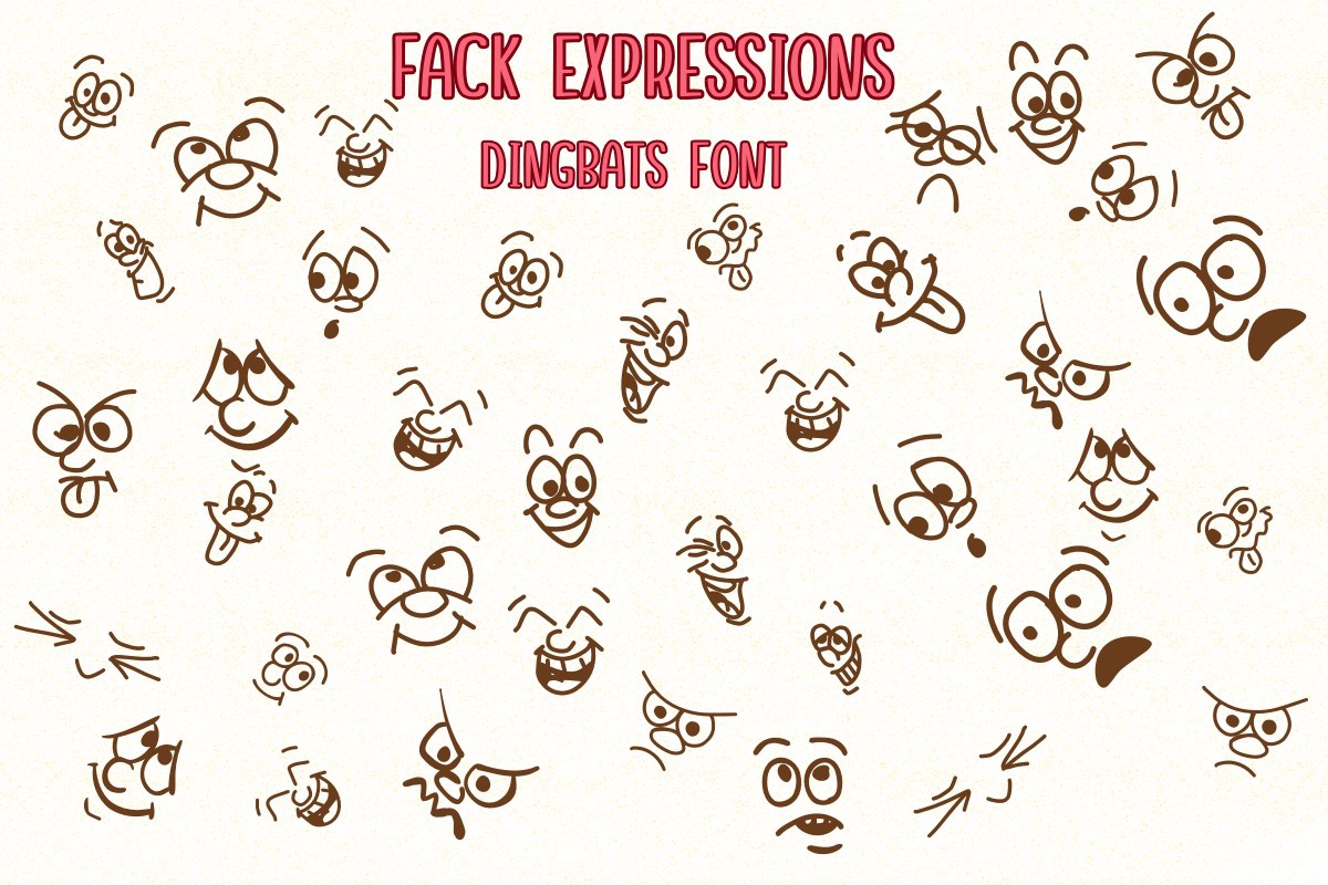 Fack Expressions Regular Font preview