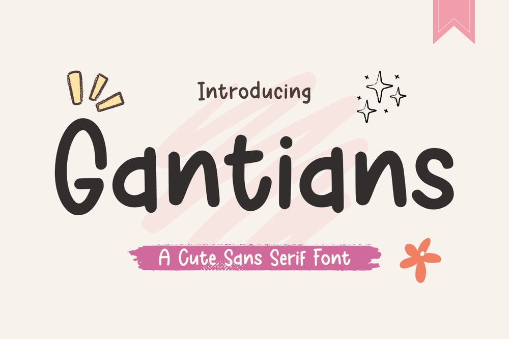 Gantians Regular Font preview