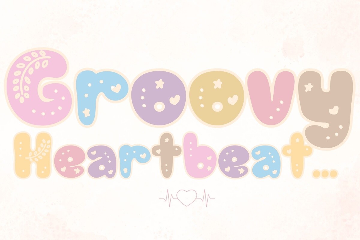 Groovy Heartbeat Regular Font preview