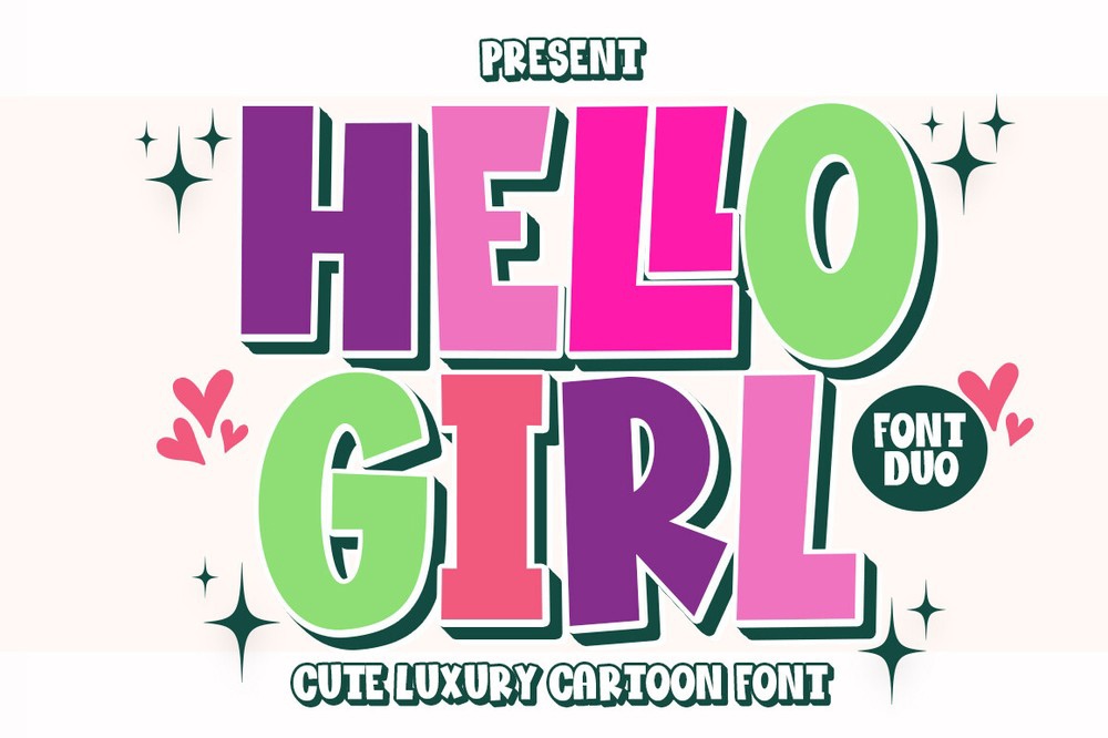 Hеllo Girl Regular Font preview