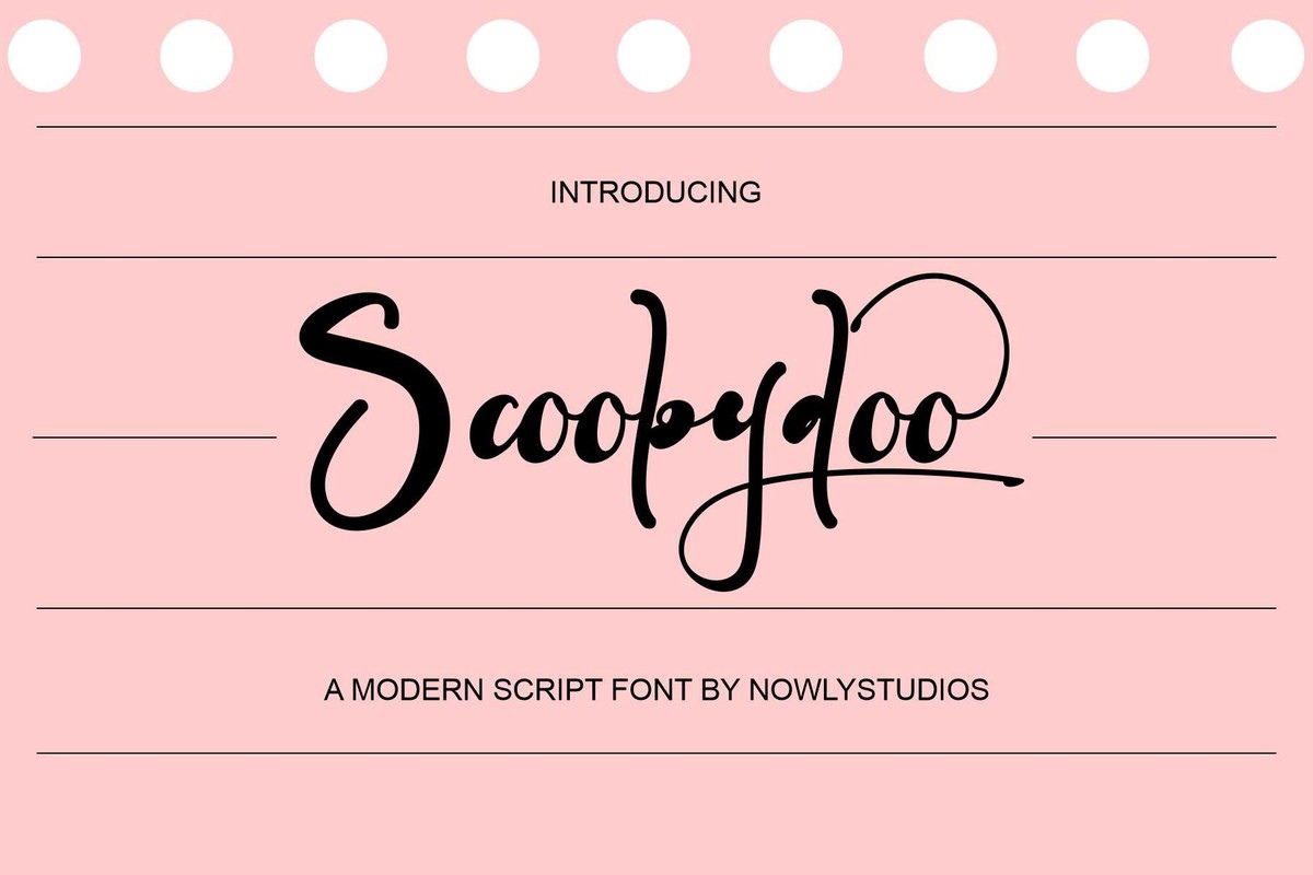 Scoobydoo Font preview