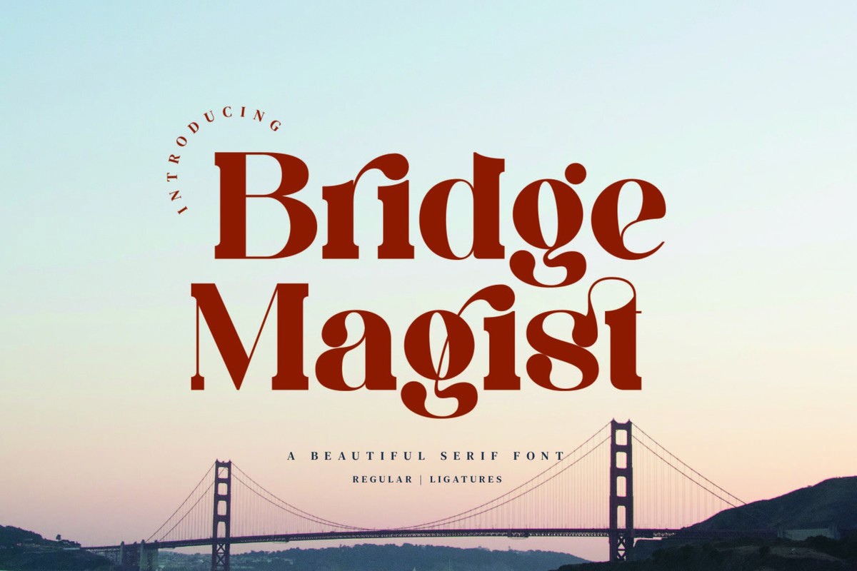 Bridge Magist Regular Font preview