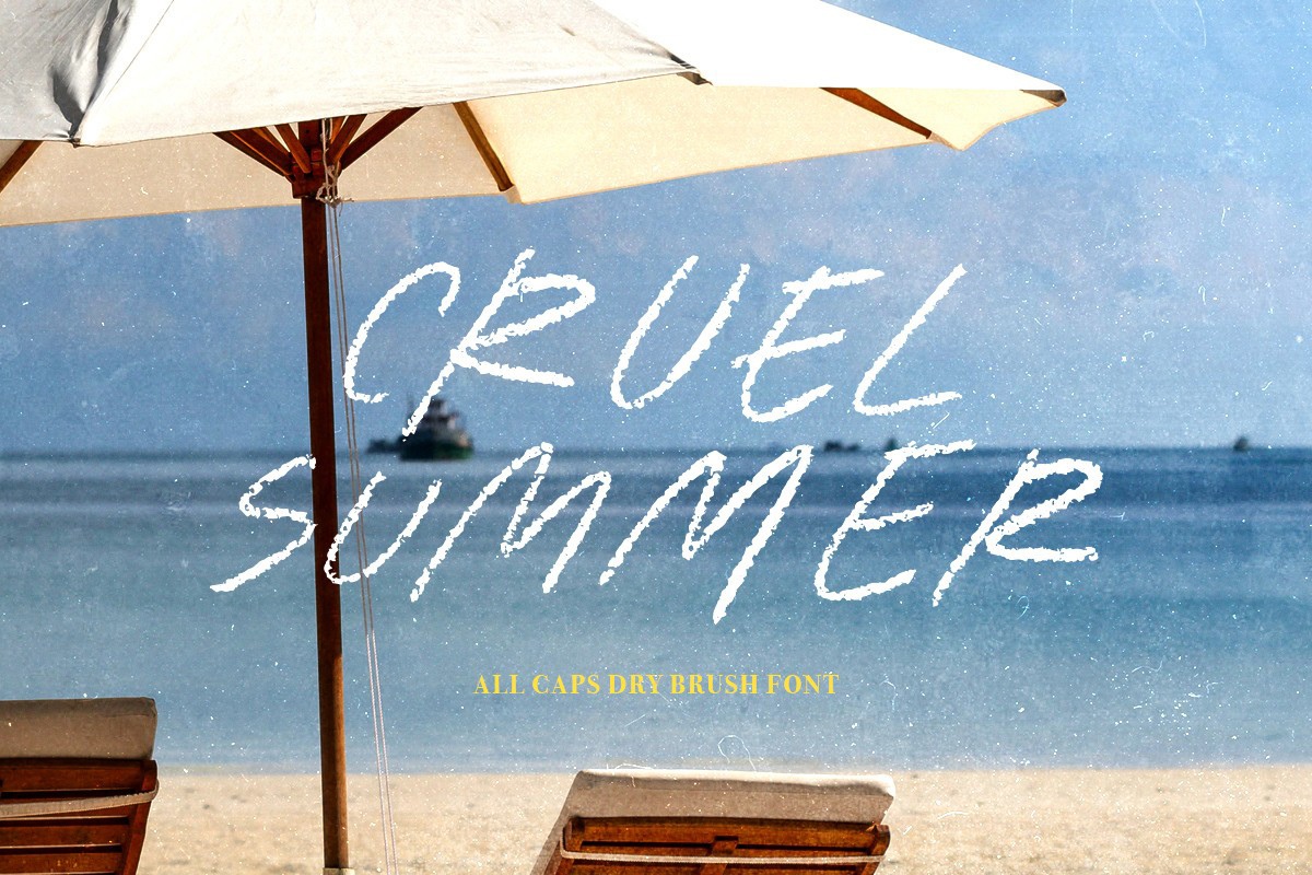 Cruel Summer Regular Font preview