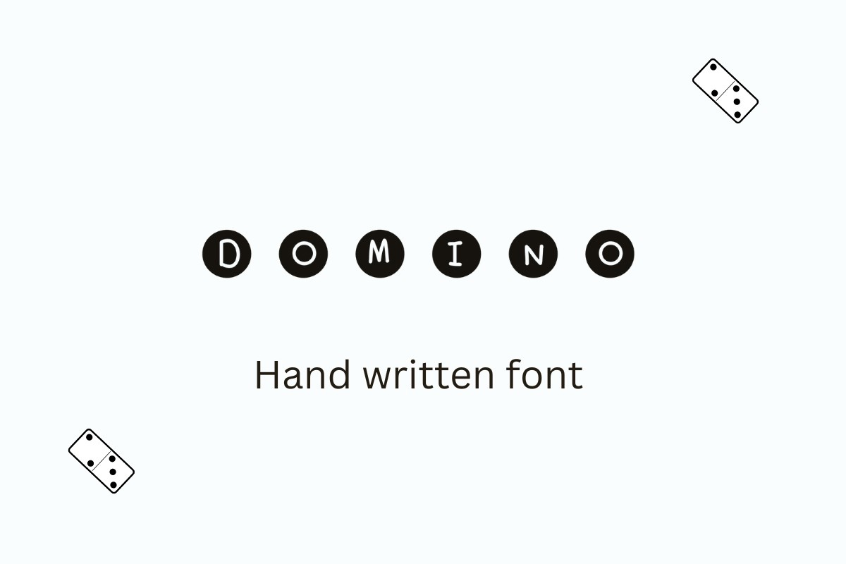 Domino Regular Font preview