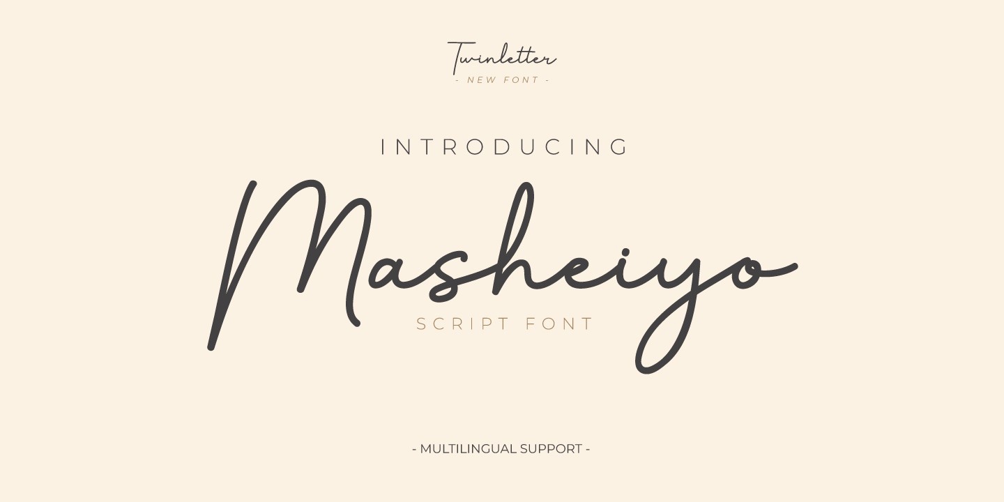 Masheiyo Font preview