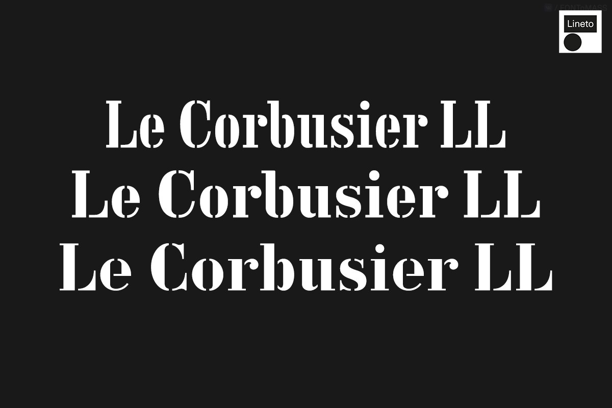 Le Corbusier LL Regular Font preview