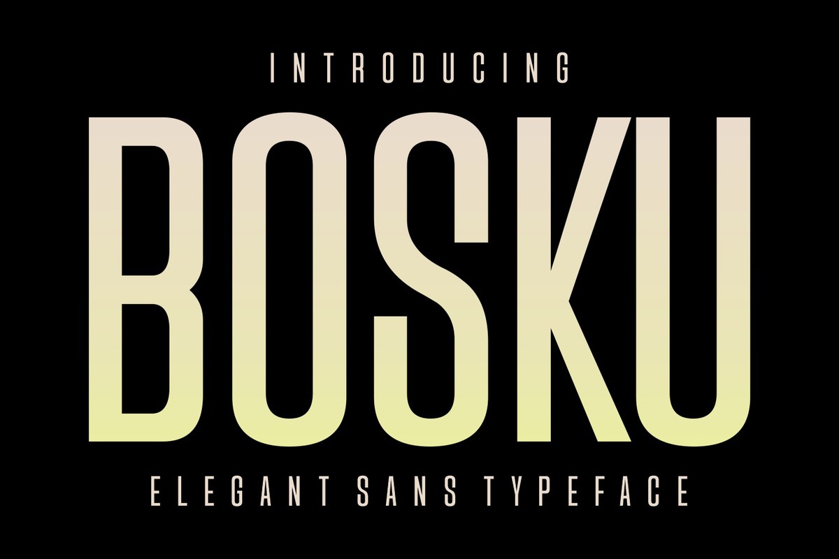 Bosku Font preview