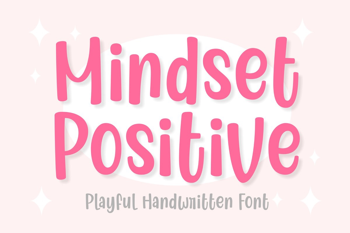 Mindset Positive Regular Font preview