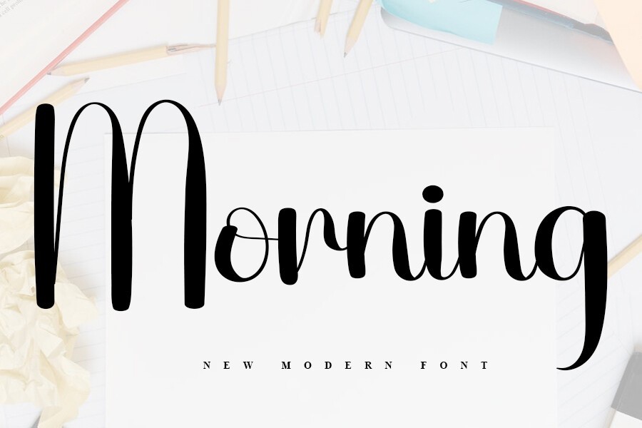 Morning Font preview