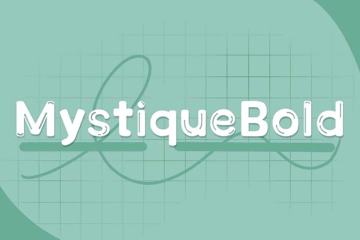 Mystique Bold Regular Font preview