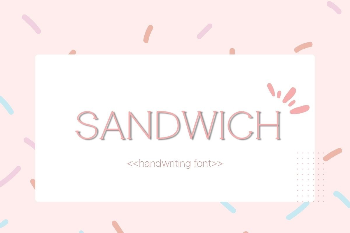 Sandwich Font preview