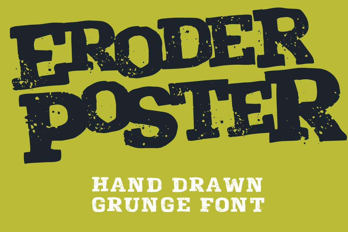 Eroder Poster Font preview