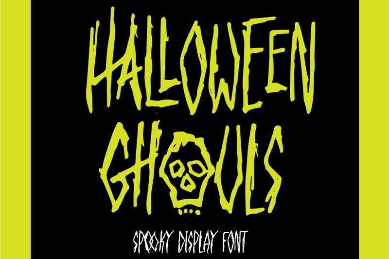 Halloween Ghouls Regular Font preview