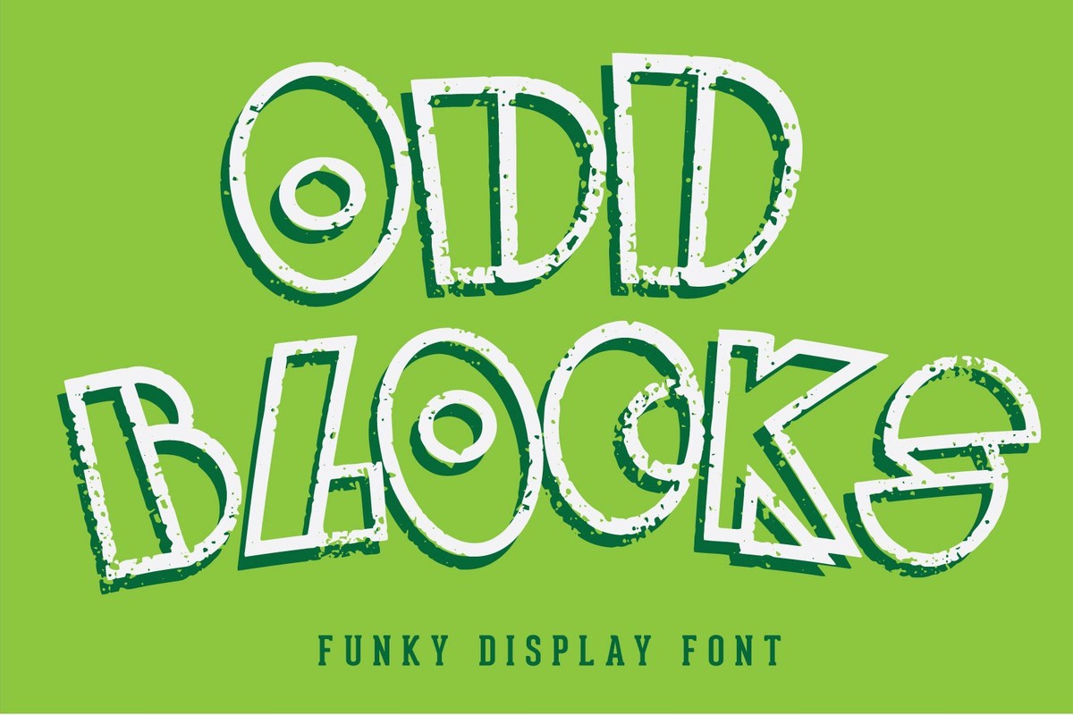 Odd Blocks Font preview