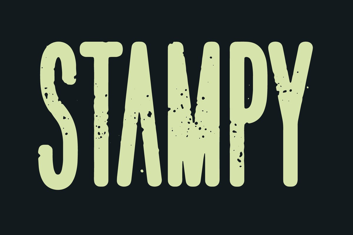 Stampy Font preview