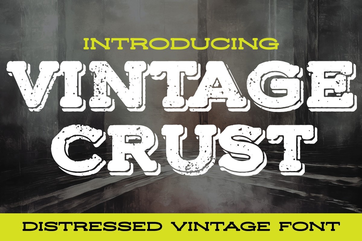 Vintage Crust Regular Font preview