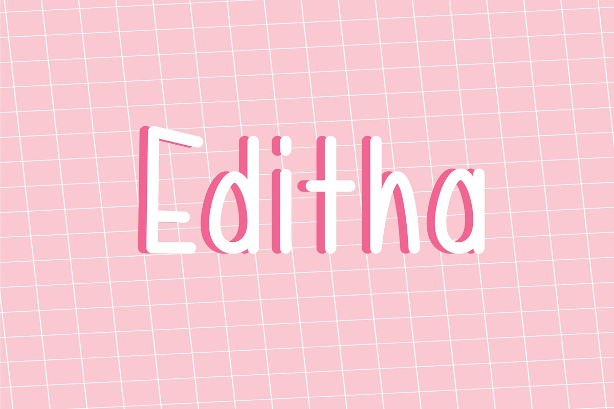 Editha Regular Font preview