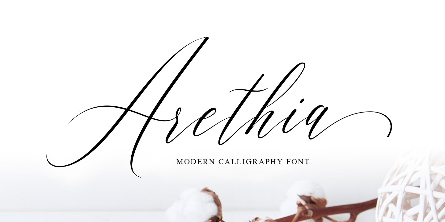 Arethia Regular Font preview